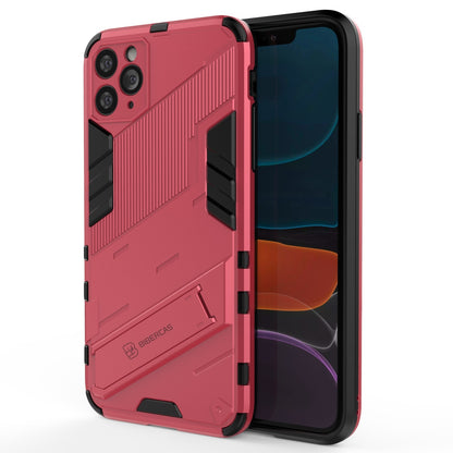 iPhone 11 Pro Max Shockproof Phone Case - Punk Armor 2-in-1 PC + TPU with Invisible Holder