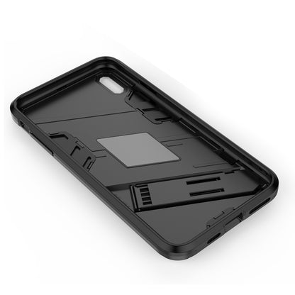 iPhone XS Max Shockproof Phone Case - Punk Armor 2-in-1 PC + TPU with Invisible Holder