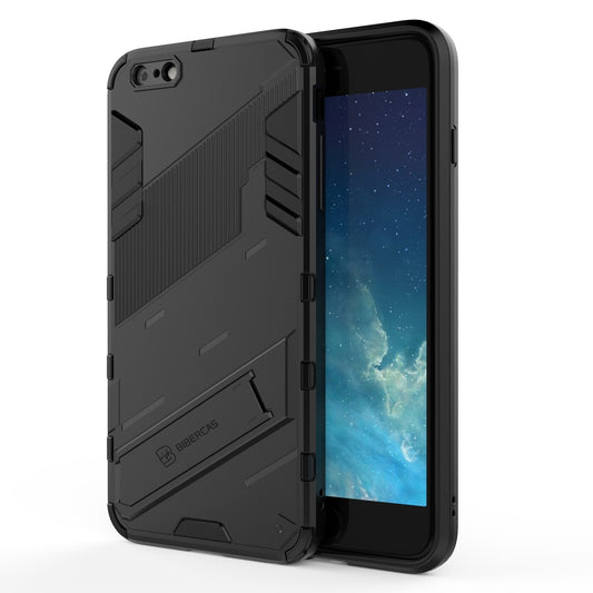 iPhone 6 Plus Shockproof Phone Case - Punk Armor 2-in-1 PC + TPU with Invisible Holder