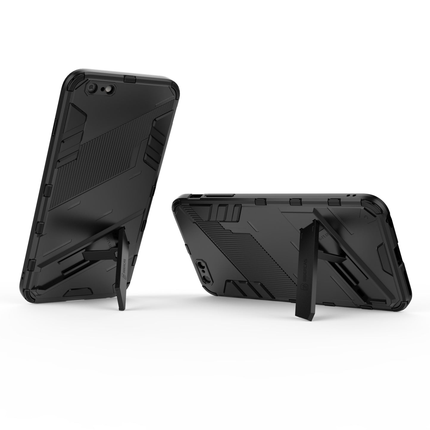 iPhone 6 Plus Shockproof Phone Case - Punk Armor 2-in-1 PC + TPU with Invisible Holder