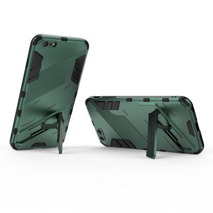 iPhone 6 Plus Shockproof Phone Case - Punk Armor 2-in-1 PC + TPU with Invisible Holder