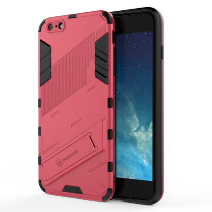 iPhone 6 Plus Shockproof Phone Case - Punk Armor 2-in-1 PC + TPU with Invisible Holder