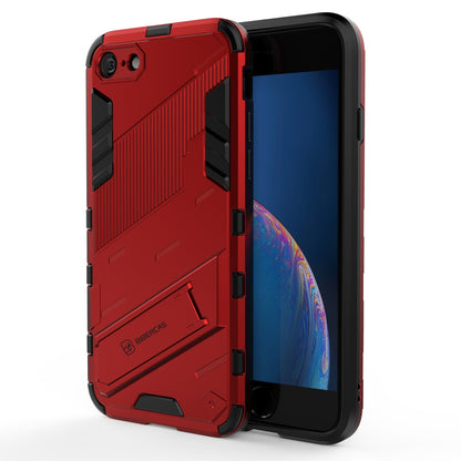 iPhone 7 Shockproof Phone Case - Punk Armor 2-in-1 PC + TPU with Invisible Holder