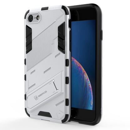 iPhone 7 Shockproof Phone Case - Punk Armor 2-in-1 PC + TPU with Invisible Holder