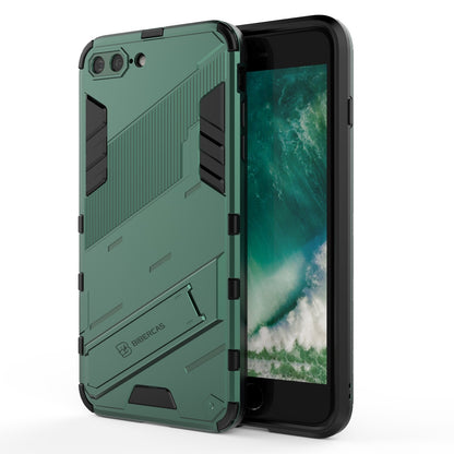 iPhone 7 Plus Shockproof Phone Case - Punk Armor 2-in-1 PC + TPU with Invisible Holder