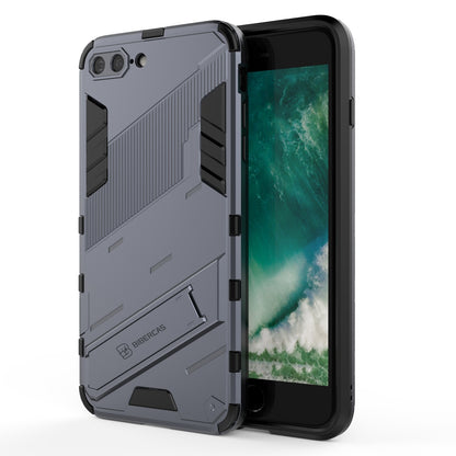 iPhone 7 Plus Shockproof Phone Case - Punk Armor 2-in-1 PC + TPU with Invisible Holder