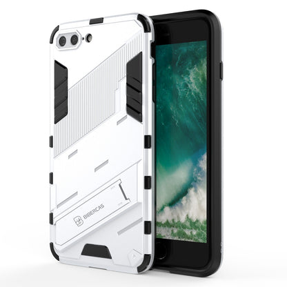 iPhone 7 Plus Shockproof Phone Case - Punk Armor 2-in-1 PC + TPU with Invisible Holder