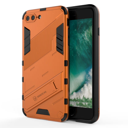 iPhone 7 Plus Shockproof Phone Case - Punk Armor 2-in-1 PC + TPU with Invisible Holder