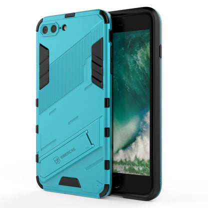 iPhone 7 Plus Shockproof Phone Case - Punk Armor 2-in-1 PC + TPU with Invisible Holder