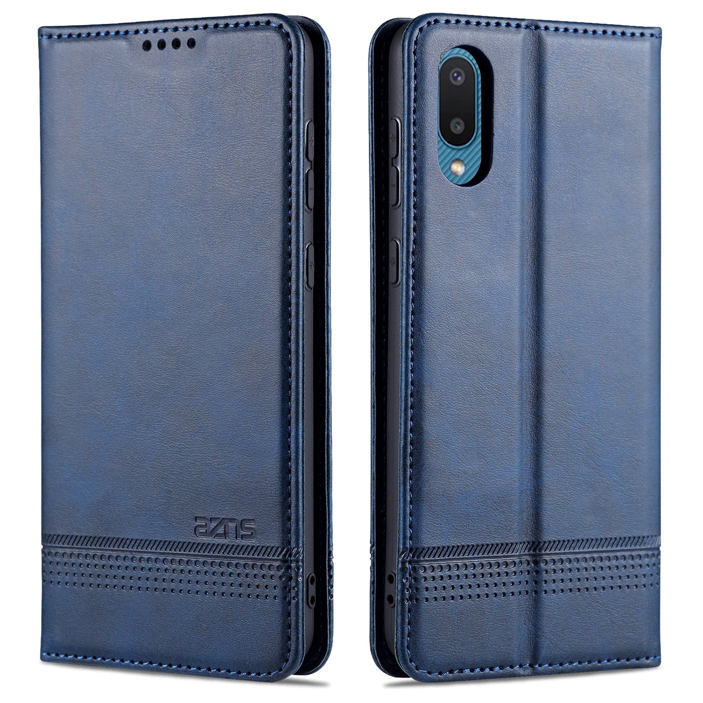 Samsung Galaxy A02 Leather Wallet Case with Card Holder & Magnetic Closure