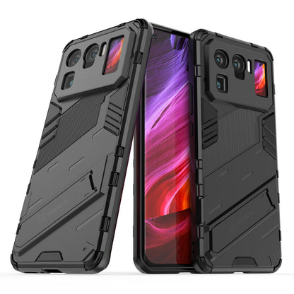 Xiaomi Mi 11 Ultra Shockproof Phone Case - Punk Armor 2-in-1 PC + TPU with Invisible Holder