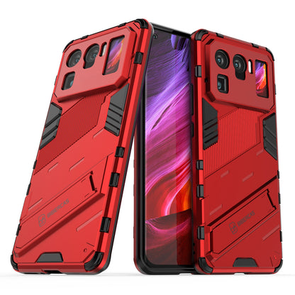 Xiaomi Mi 11 Ultra Shockproof Phone Case - Punk Armor 2-in-1 PC + TPU with Invisible Holder