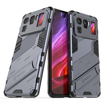 Xiaomi Mi 11 Ultra Shockproof Phone Case - Punk Armor 2-in-1 PC + TPU with Invisible Holder