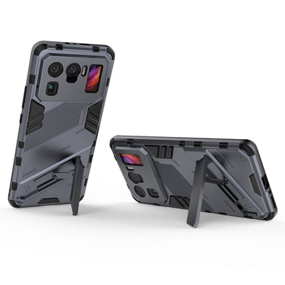 Xiaomi Mi 11 Ultra Shockproof Phone Case - Punk Armor 2-in-1 PC + TPU with Invisible Holder