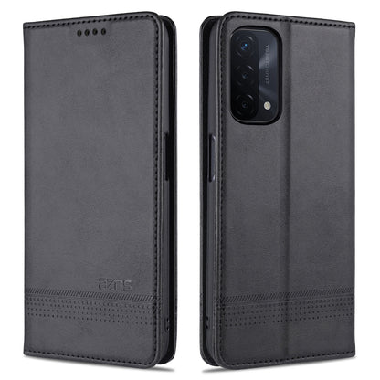 OPPO A74 5G Leather Wallet Case with Card Holder & Magnetic Closure