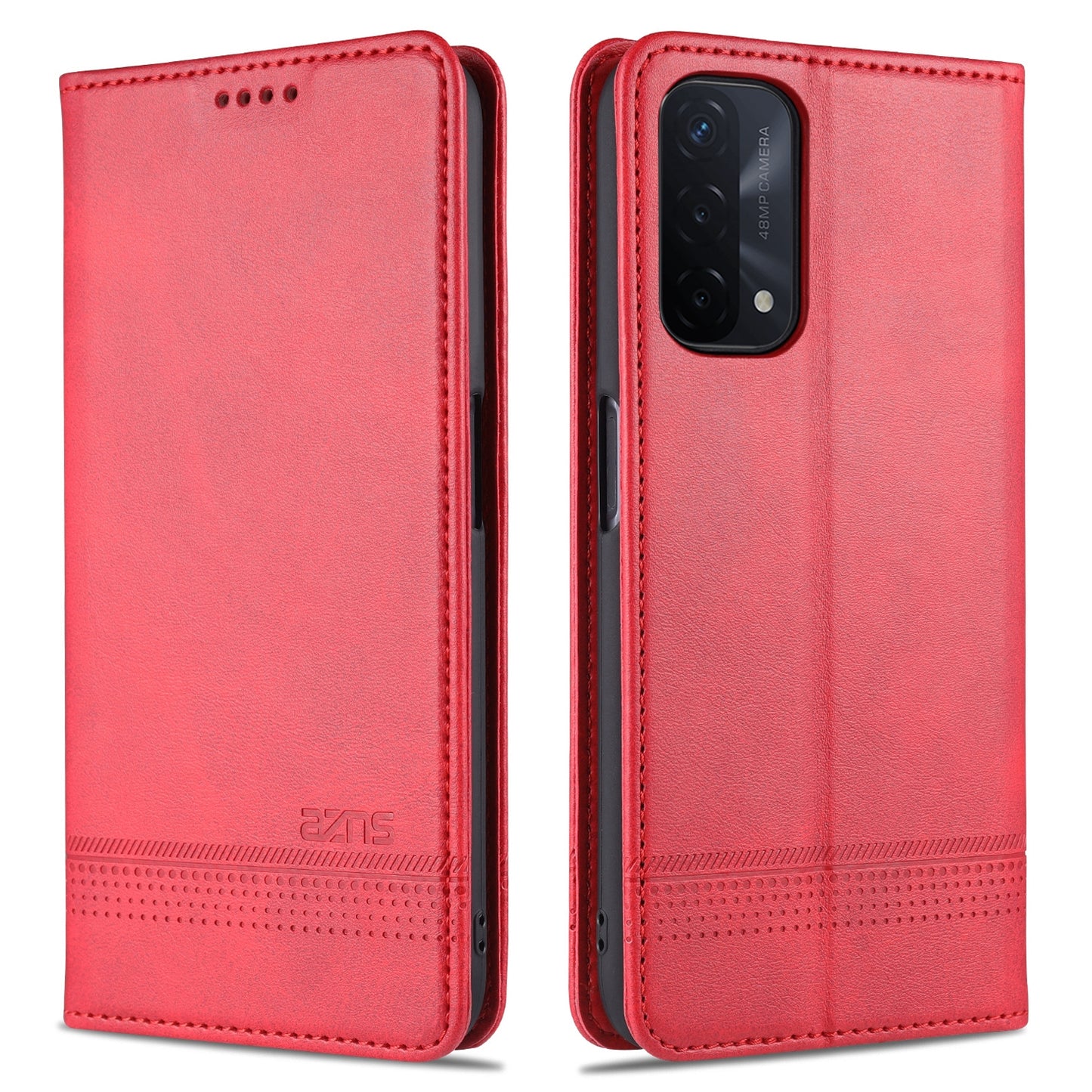 OPPO A74 5G Leather Wallet Case with Card Holder & Magnetic Closure