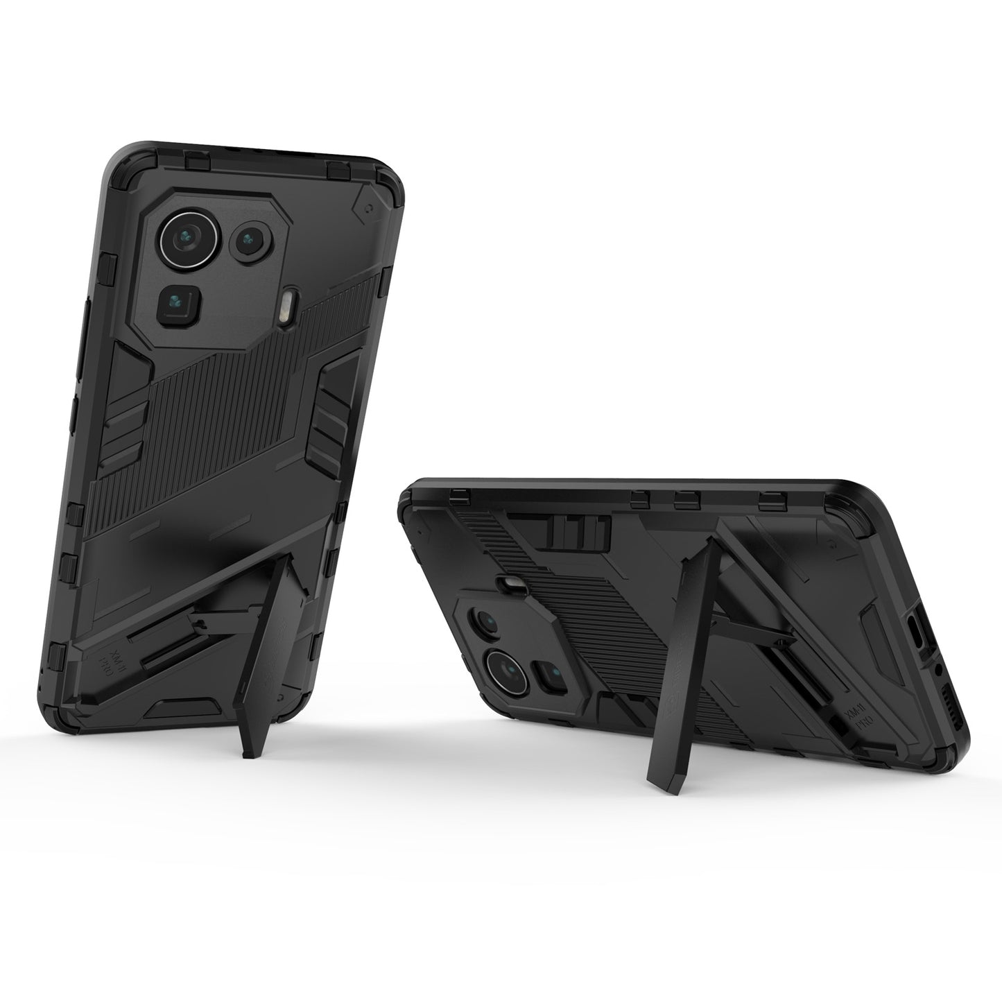 Xiaomi Mi 11 Pro Shockproof Phone Case - Punk Armor 2-in-1 PC + TPU with Invisible Holder