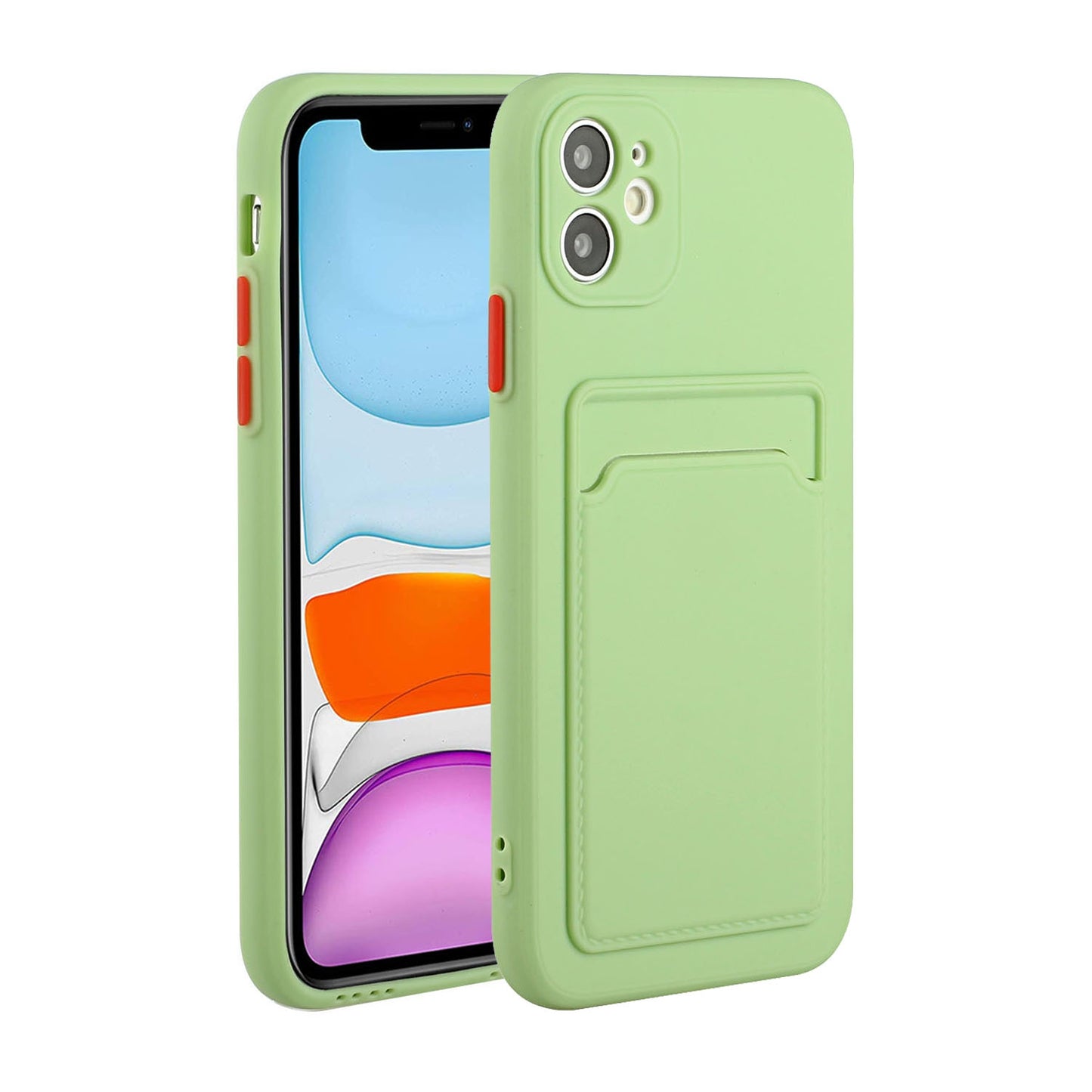 Apple iPhone 11 Shockproof TPU Case with Card Holder - Durable & Lightweight Design