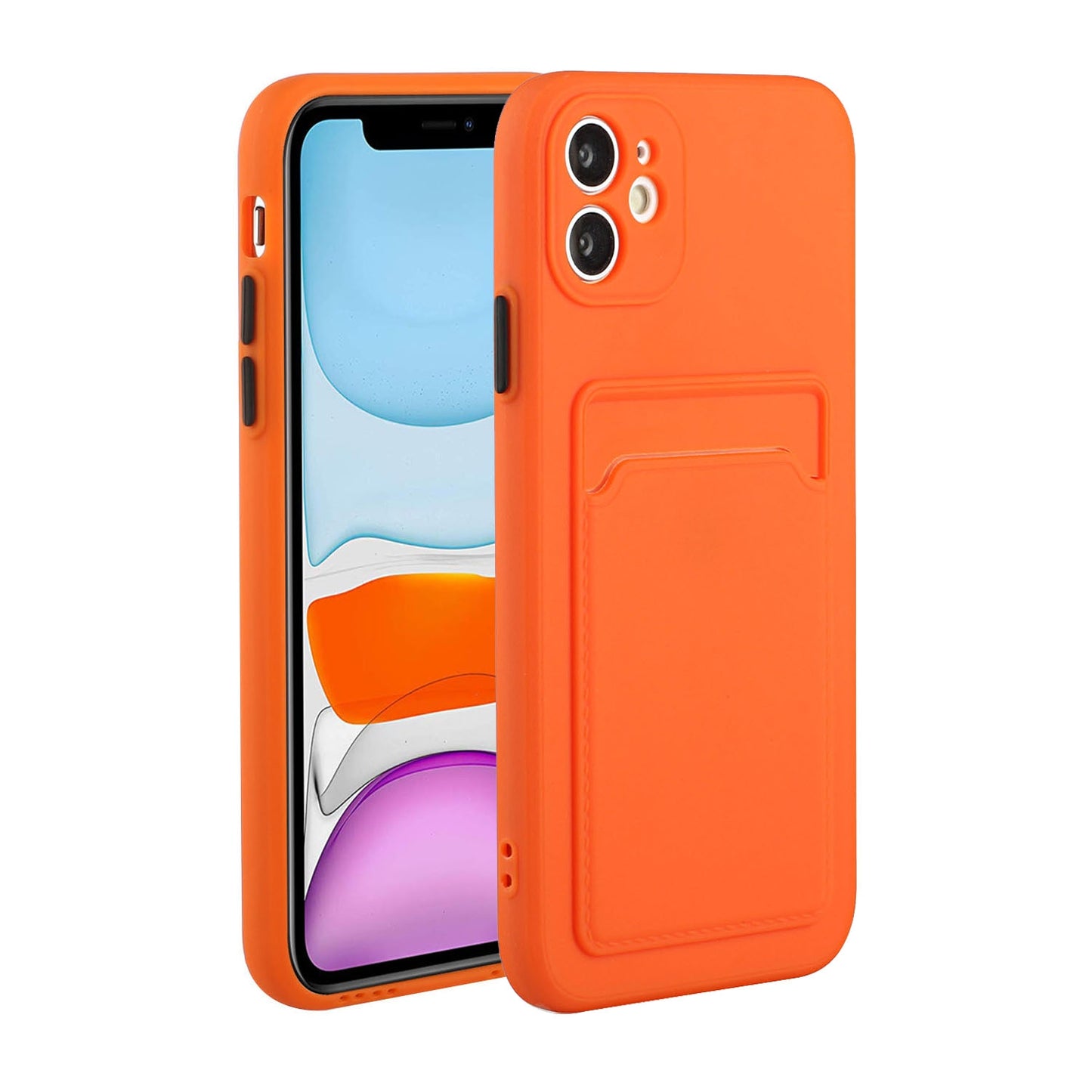 Apple iPhone 11 Shockproof TPU Case with Card Holder - Durable & Lightweight Design