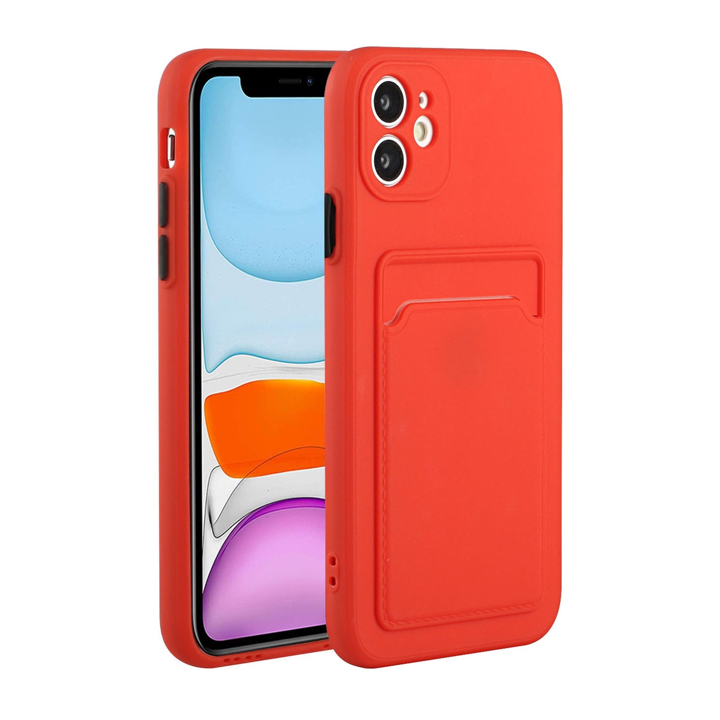 Apple iPhone 11 Shockproof TPU Case with Card Holder - Durable & Lightweight Design