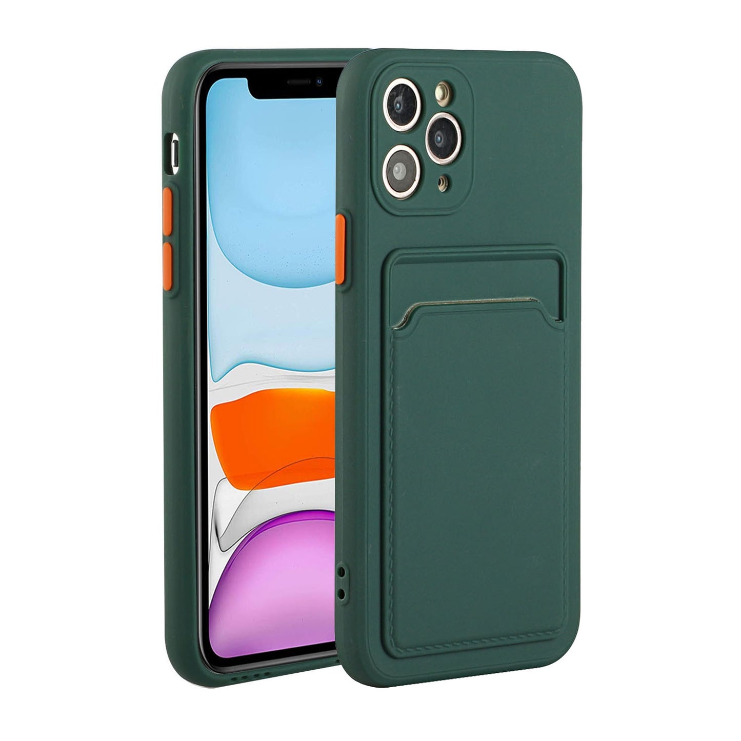 Apple iPhone 11 Pro Shockproof TPU Case with Card Holder - Durable & Lightweight Design