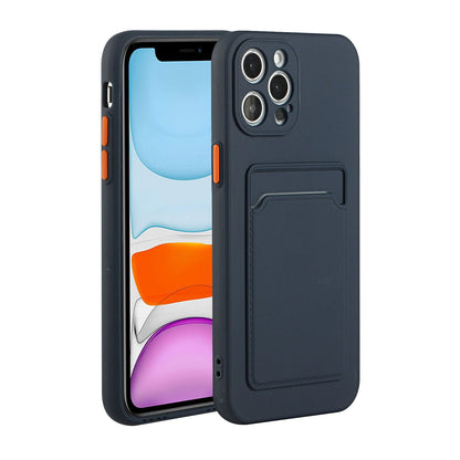 Apple iPhone 12 Pro Shockproof TPU Case with Card Holder - Durable & Lightweight Design