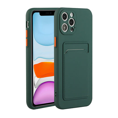 Apple iPhone 12 Pro Shockproof TPU Case with Card Holder - Durable & Lightweight Design