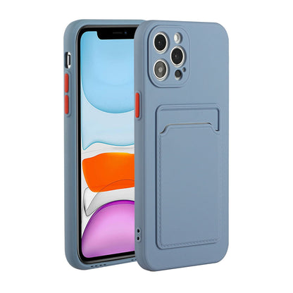 Apple iPhone 12 Pro Shockproof TPU Case with Card Holder - Durable & Lightweight Design