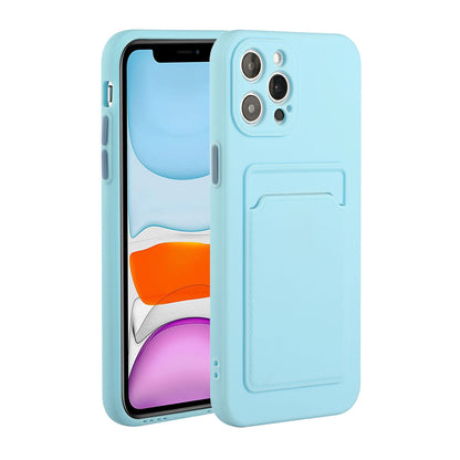 Apple iPhone 12 Pro Shockproof TPU Case with Card Holder - Durable & Lightweight Design