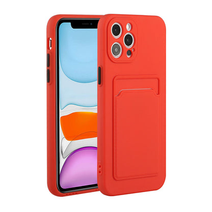 Apple iPhone 12 Pro Shockproof TPU Case with Card Holder - Durable & Lightweight Design