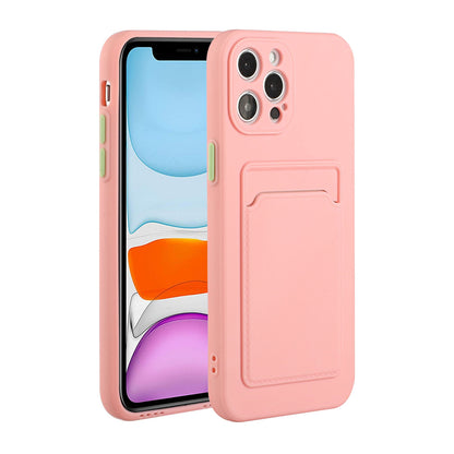 Apple iPhone 12 Pro Shockproof TPU Case with Card Holder - Durable & Lightweight Design