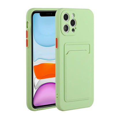 Apple iPhone 12 Pro Max Shockproof TPU Case with Card Holder - Durable & Lightweight Design