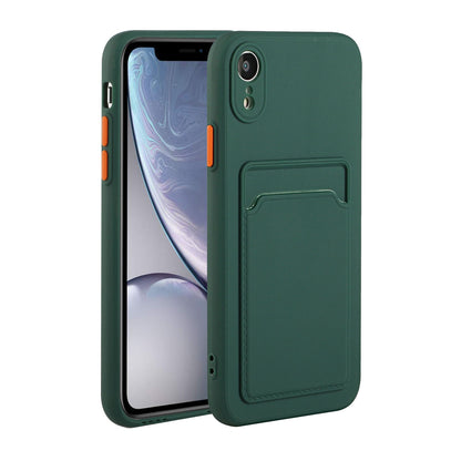 Apple iPhone XR Shockproof TPU Case with Card Holder - Durable & Lightweight Design