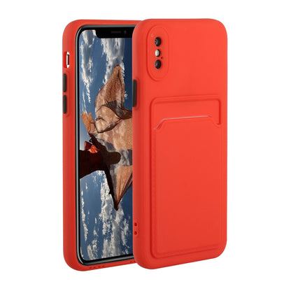 Apple iPhone XS Max Shockproof TPU Case with Card Holder - Durable & Lightweight Design