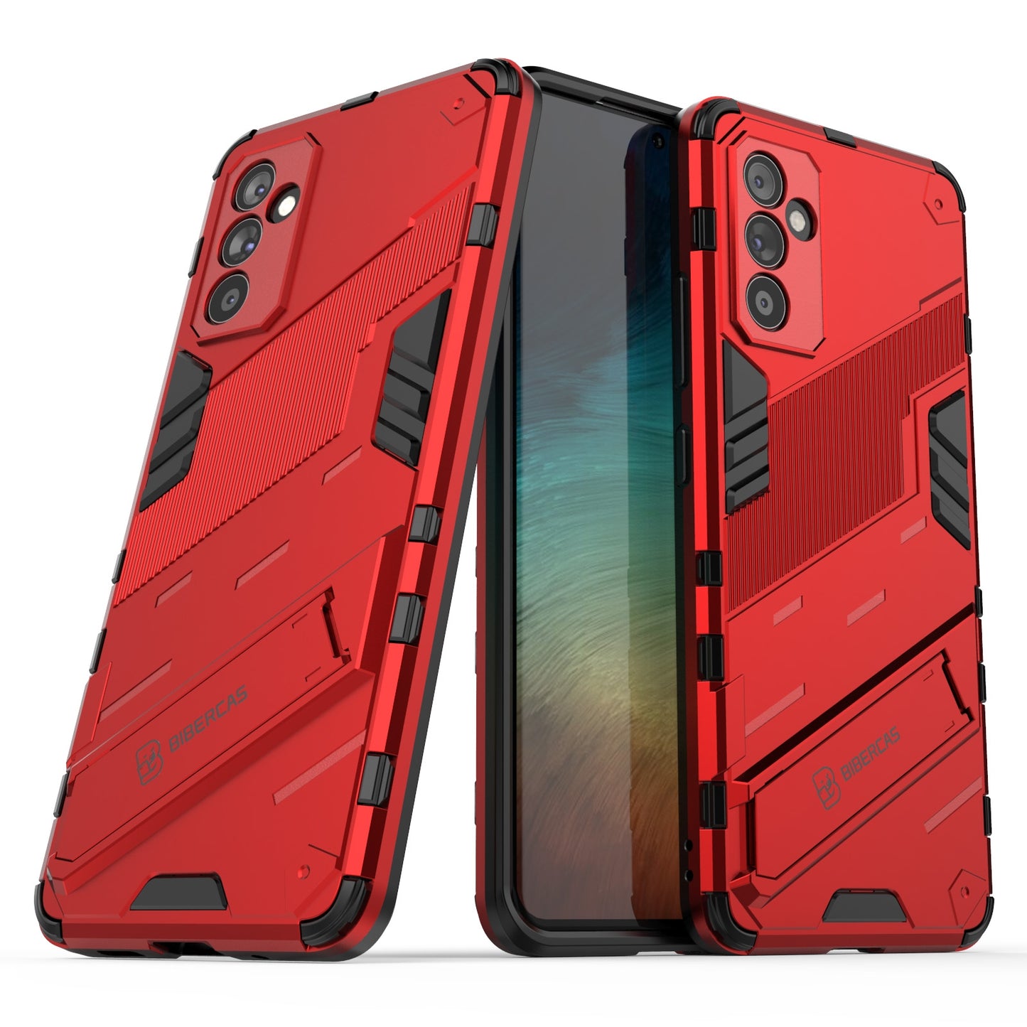 Samsung Galaxy A82 5G Shockproof Phone Case - Punk Armor 2-in-1 PC + TPU with Invisible Holder