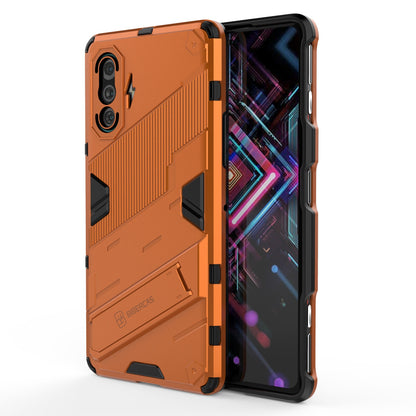 Xiaomi Redmi K40 Gaming Shockproof Phone Case - Punk Armor 2-in-1 PC + TPU with Invisible Holder