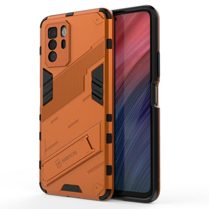 Xiaomi Redmi Note 10 Pro 5G Shockproof Phone Case - Punk Armor 2-in-1 PC + TPU with Invisible Holder