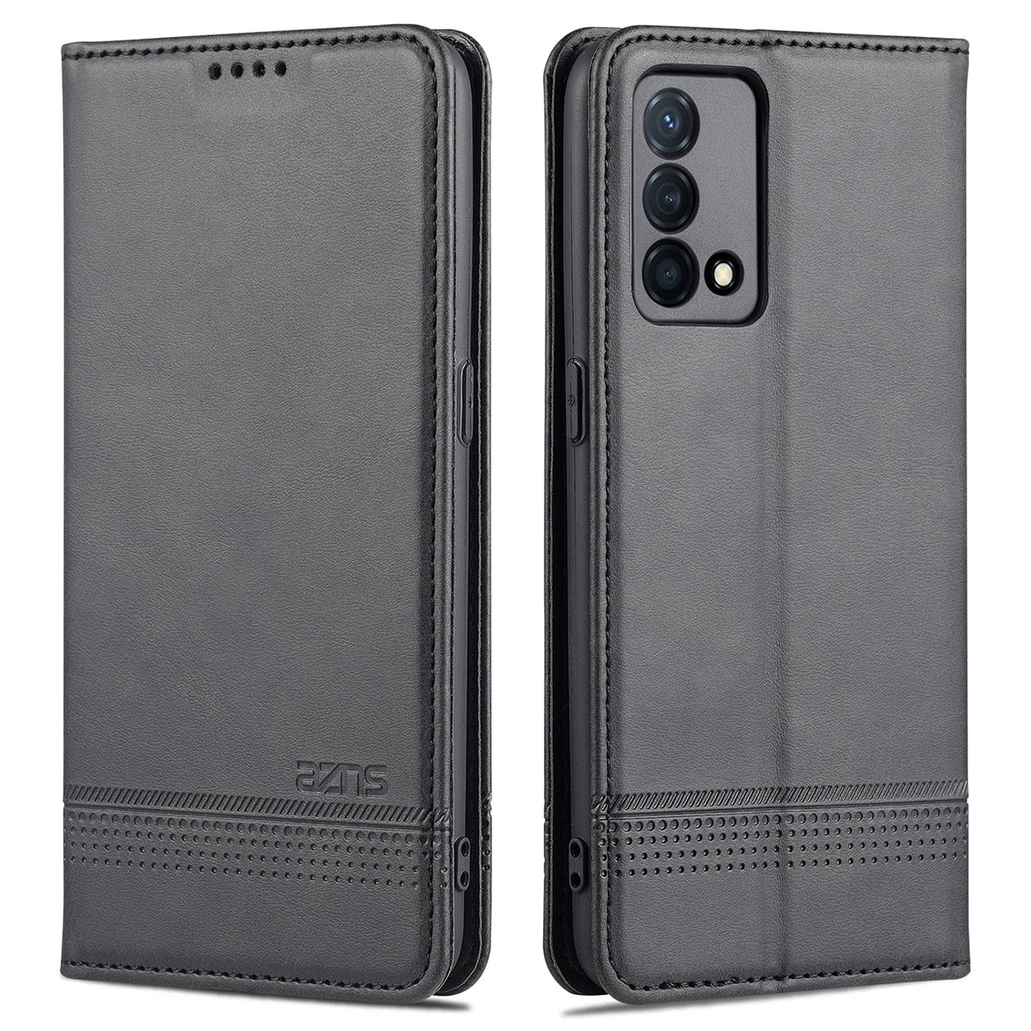 OPPO K9 5G Leather Wallet Case with Card Holder & Magnetic Closure