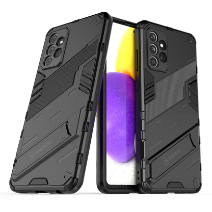 Samsung Galaxy A72 5G/4G Shockproof Phone Case - Punk Armor 2-in-1 PC + TPU with Invisible Holder