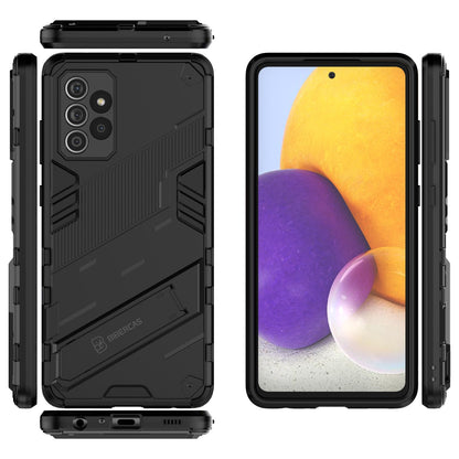 Samsung Galaxy A72 5G/4G Shockproof Phone Case - Punk Armor 2-in-1 PC + TPU with Invisible Holder