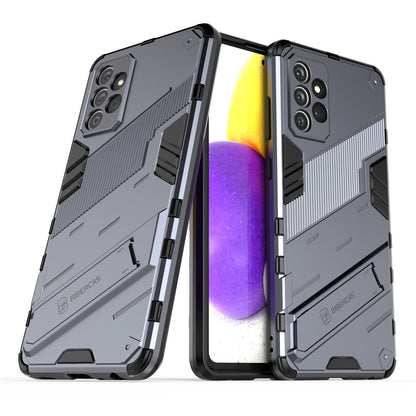 Samsung Galaxy A72 5G/4G Shockproof Phone Case - Punk Armor 2-in-1 PC + TPU with Invisible Holder