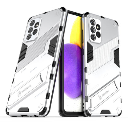 Samsung Galaxy A72 5G/4G Shockproof Phone Case - Punk Armor 2-in-1 PC + TPU with Invisible Holder