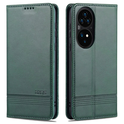 Huawei P50 Leather Wallet Case with Card Holder & Magnetic Closure