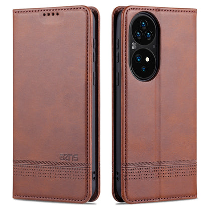 Huawei P50 Pro Leather Wallet Case with Card Holder & Magnetic Closure