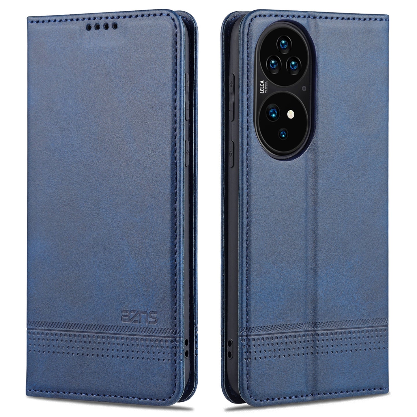 Huawei P50 Pro Leather Wallet Case with Card Holder & Magnetic Closure