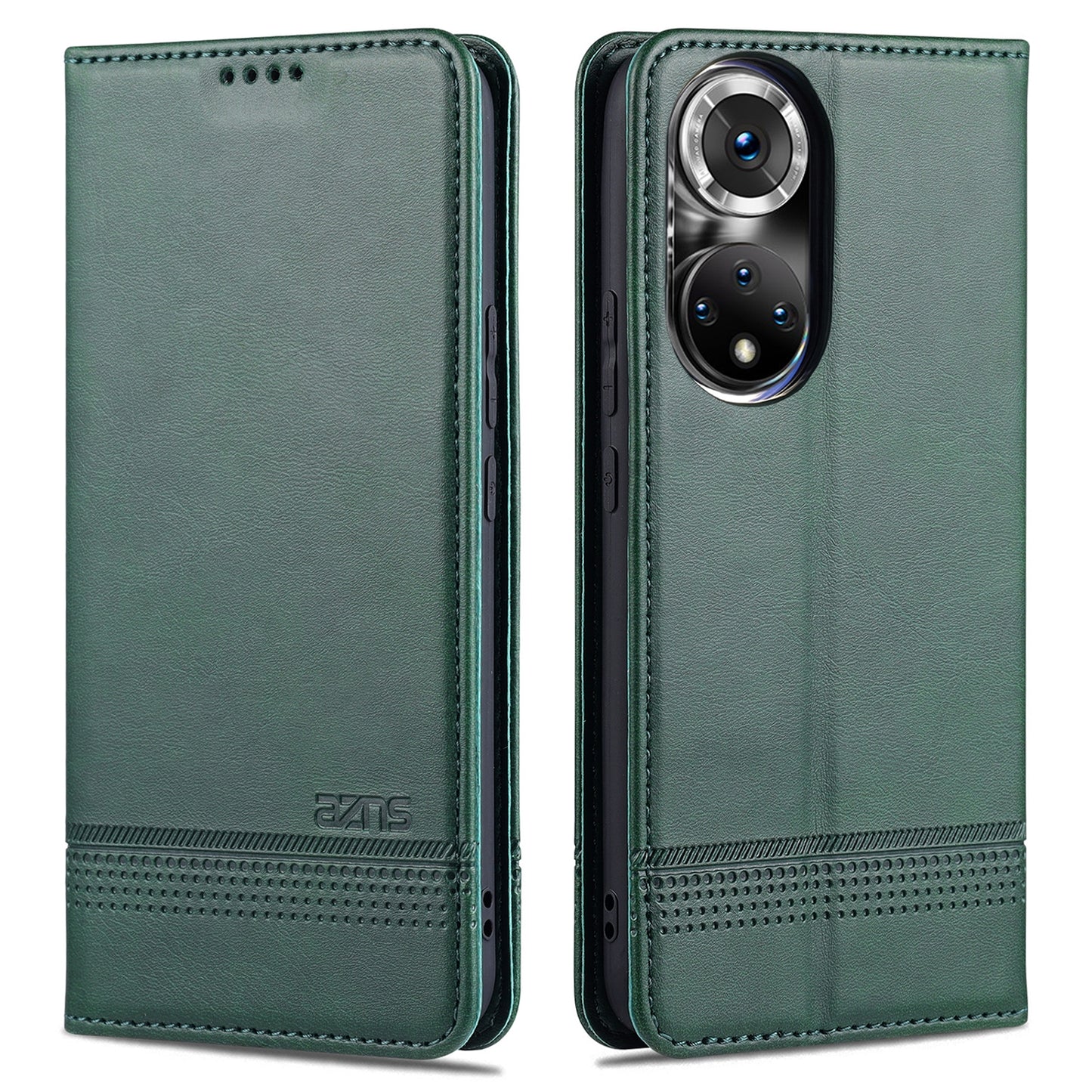 Honor 50 Pro Leather Wallet Case with Card Holder & Magnetic Closure