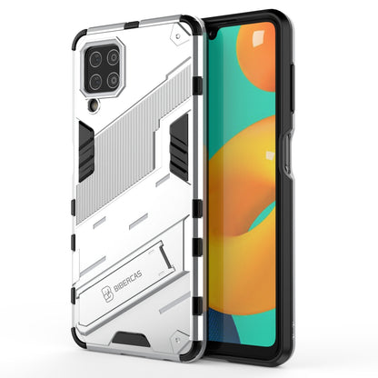 Samsung Galaxy M32 Shockproof Phone Case - Punk Armor 2-in-1 PC + TPU with Invisible Holder