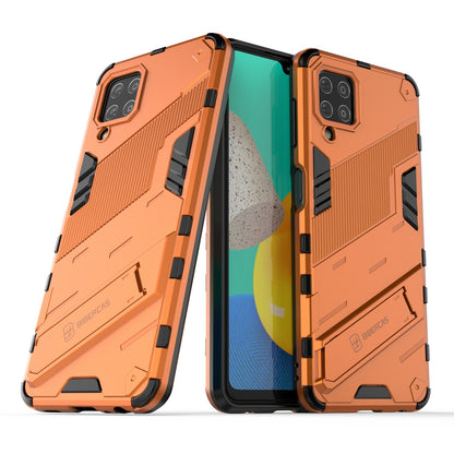 Samsung Galaxy M32 Shockproof Phone Case - Punk Armor 2-in-1 PC + TPU with Invisible Holder