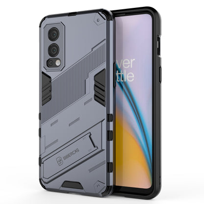 OnePlus Nord 2 5G Shockproof Phone Case - Punk Armor 2-in-1 PC + TPU with Invisible Holder