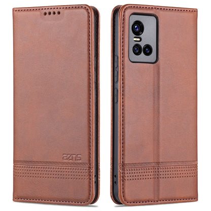 Vivo S10 Leather Wallet Case with Card Holder & Magnetic Closure